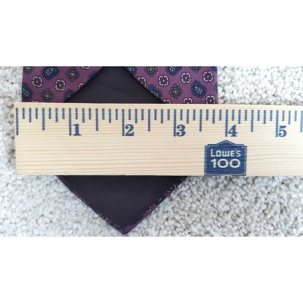 7th AVE Men's Neck Tie‎ Purple Geometric 57